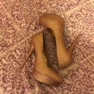 Gold Heels from Charlotte Russe